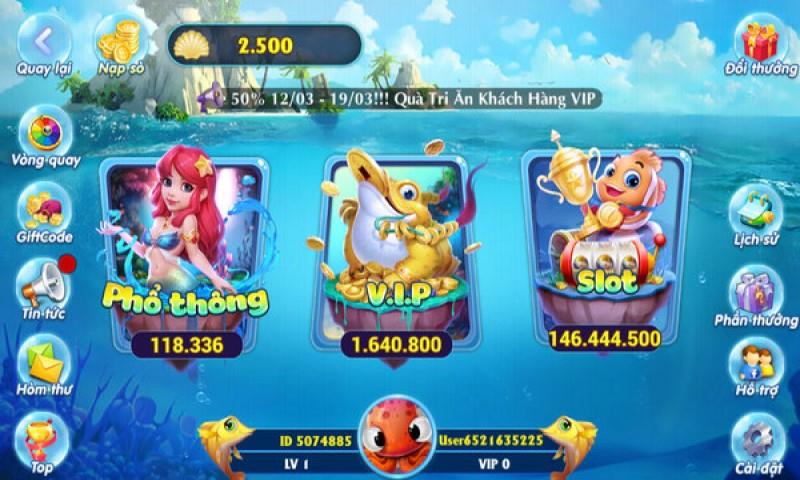 Cổng game Thánh bắn cá