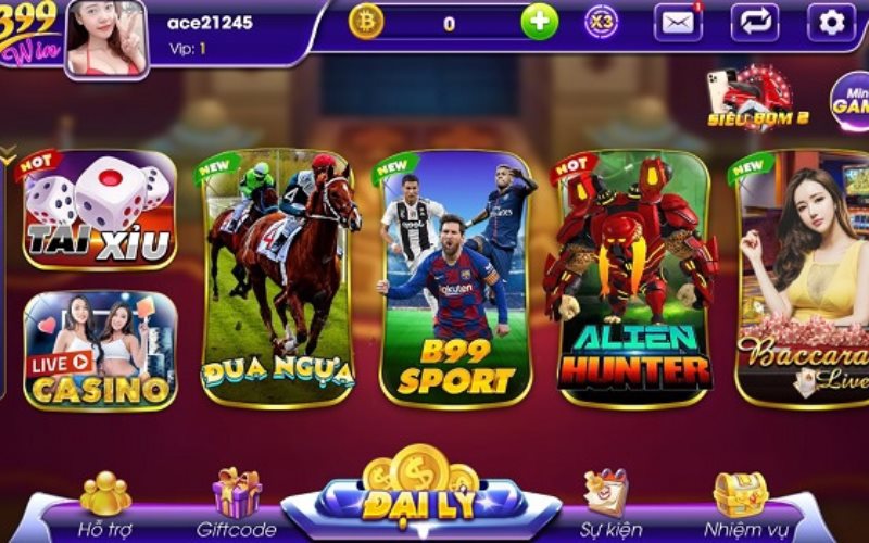 Chơi ngay các trò chơi để nhận giftcode từ b99 Vin