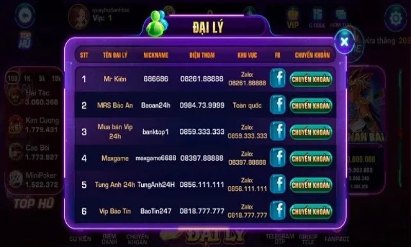 Nạp - rút tiền nhanh chóng tại sàn bắn cá Hũ cá club