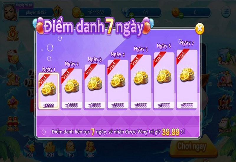 Điểm danh ngay để nhận được nhiều phần quà hấp dẫn