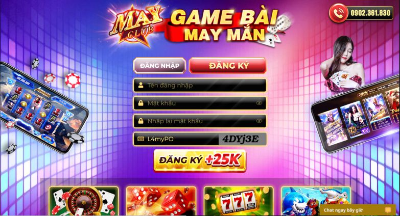 Đăng ký tài khoản tại May Club như thế nào