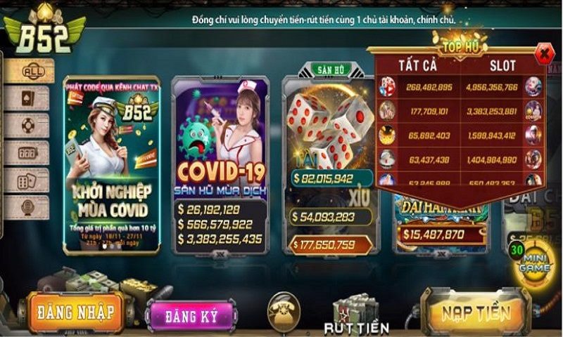 Hướng dẫn cách để nhập code B52
