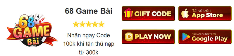Truy cập 68 game bài