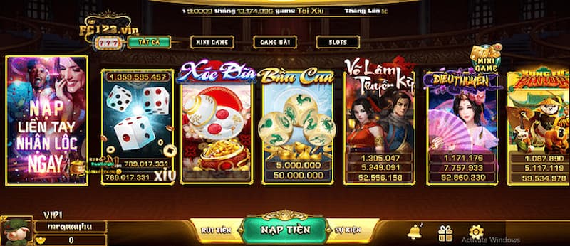 Chìa khóa vàng níu chân những khách hàng là kho game khủng