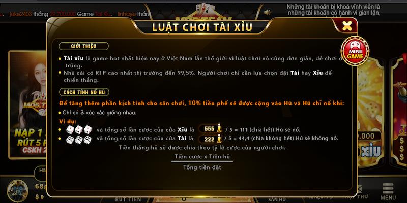 Những lưu ý khi chơi tại tài xỉu MD5
