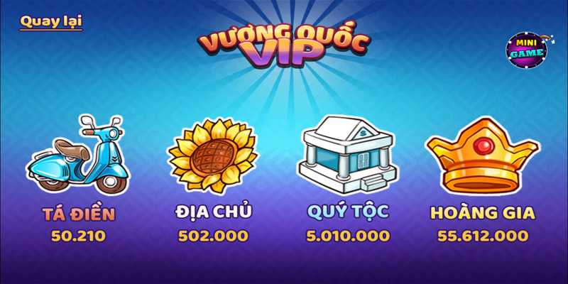 Mini game siêu cuốn tại cổng game Vuongquocxeng