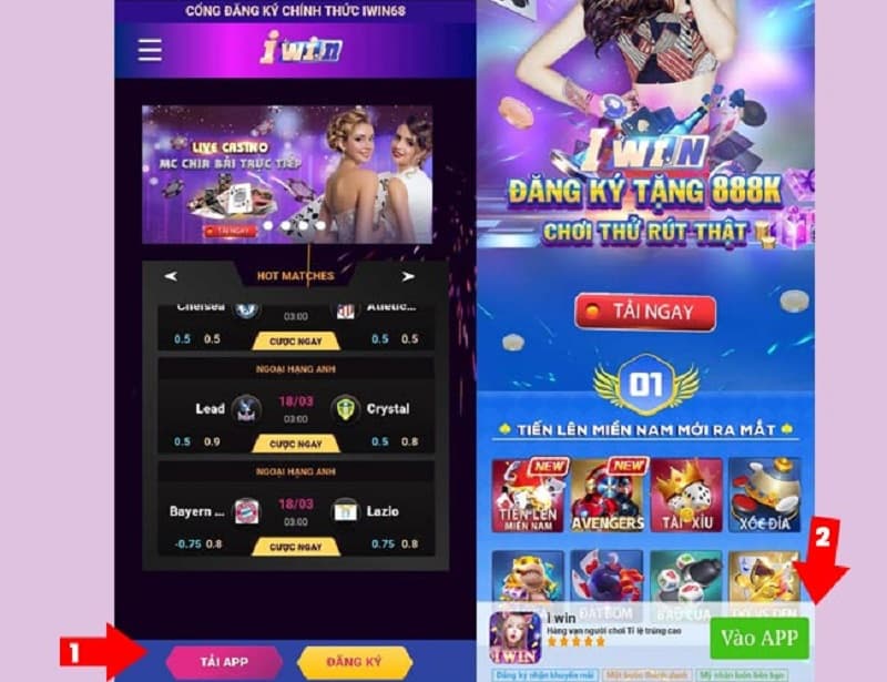 Các bước tải Iwin68 club cho Android
