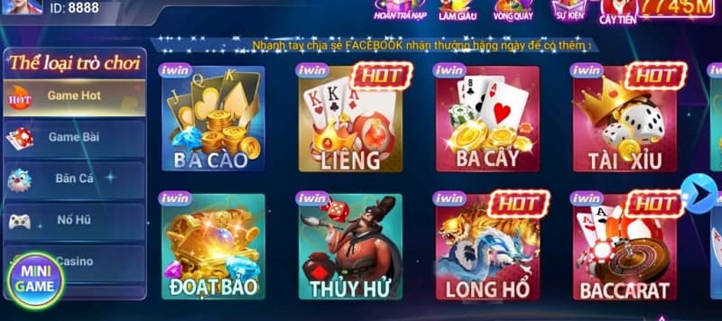 Game bài cực hấp dẫn và thú vị tại Iwin68 club